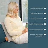 Beurer heated cushion in Taupe, imported from the UK