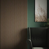 Kraus acoustic wall panel chestnut wood veneer 2.4m, imported from the UK