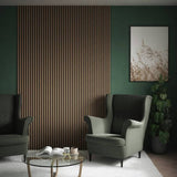 Kraus acoustic wall panel chestnut wood veneer 2.4m, imported from the UK