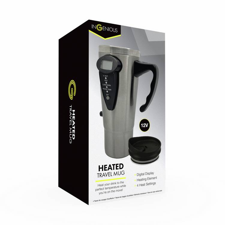 Menkind 450ml heated travel mug (British brand)