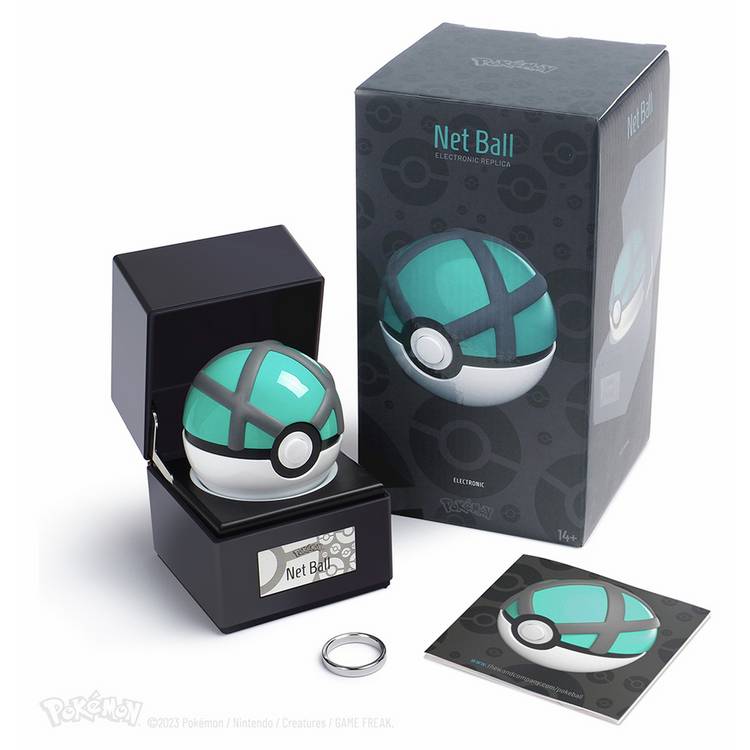 The Wand Company die-cast Pokémon Net Ball replica, imported from the UK