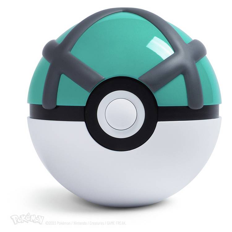 The Wand Company die-cast Pokémon Net Ball replica, imported from the UK