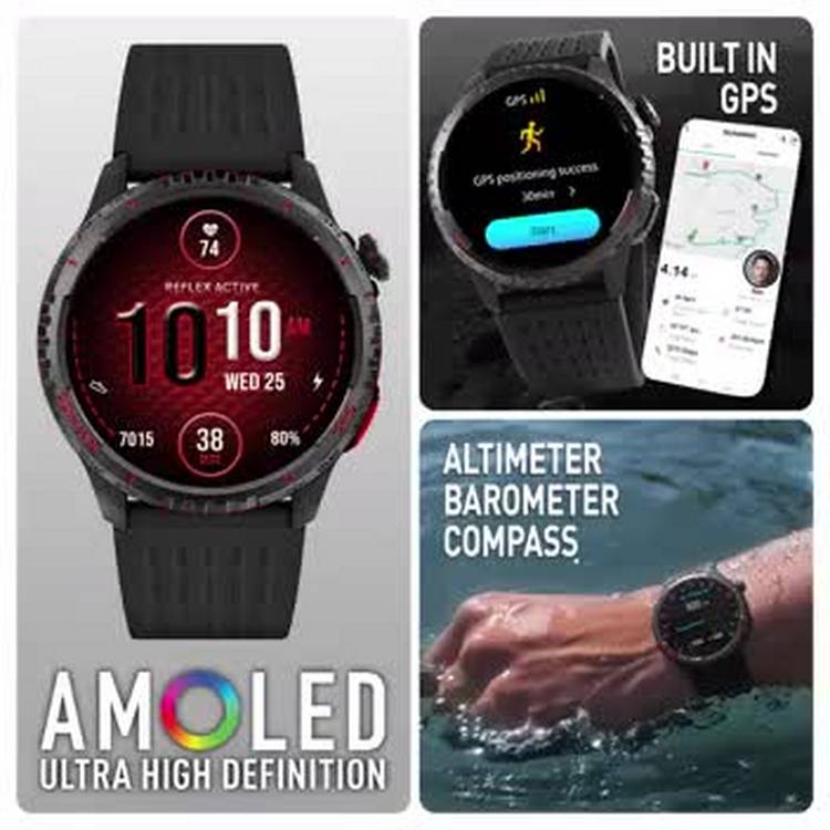 Reflex Active SeaVenture AMOLED GPS smart watch black, UK version