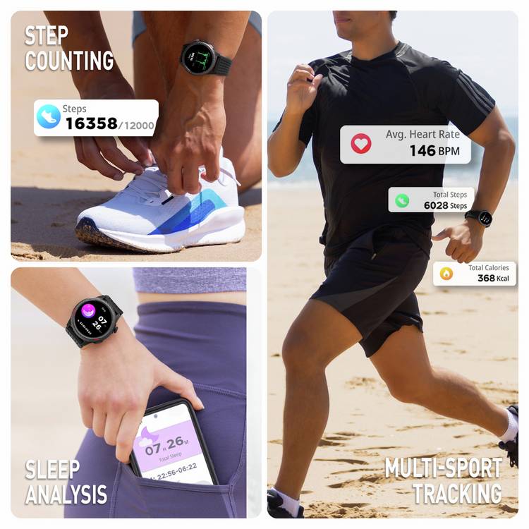 Reflex Active SeaVenture AMOLED GPS smart watch black, UK version