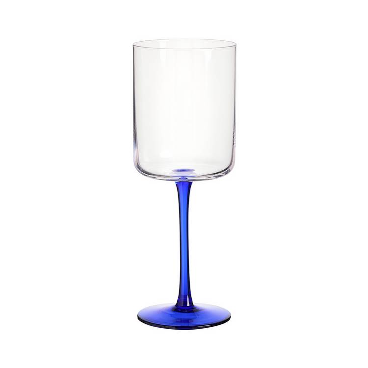 Habitat blue stem wine glasses set of 4, imported from the UK