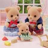 Sylvanian Families Biscuit Bear Family playset - British product