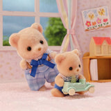 Sylvanian Families Biscuit Bear Family playset - British product