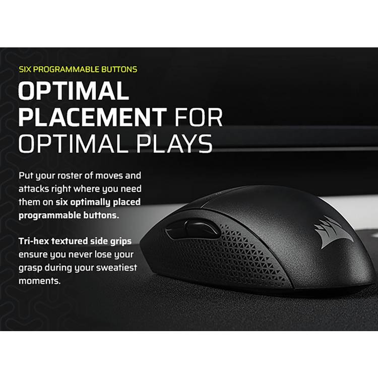 Corsair M55 Wireless gaming mouse with 24,000 DPI (British brand)