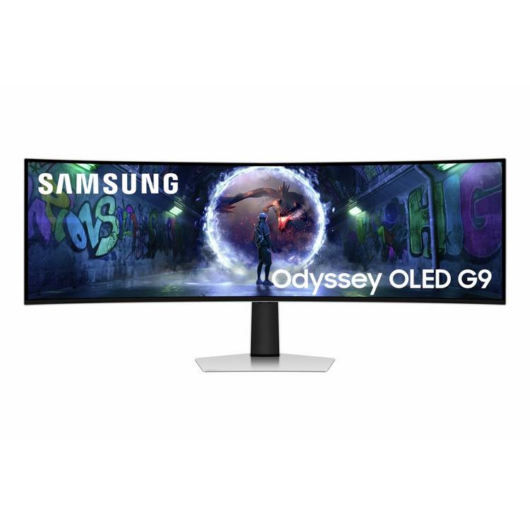Samsung 49-inch OLED curved gaming monitor 240Hz Dual QHD (British brand)