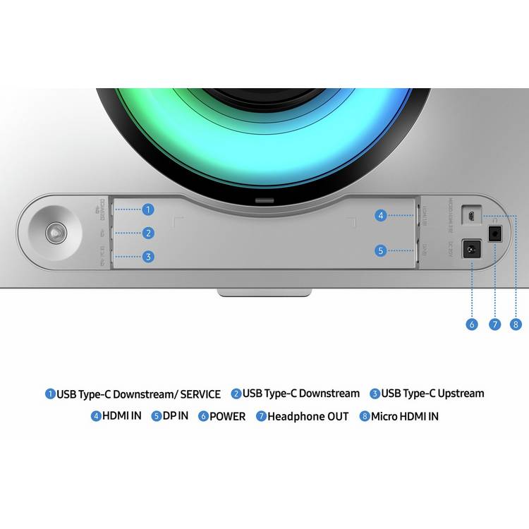 Samsung 49-inch OLED curved gaming monitor 240Hz Dual QHD (British brand)