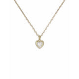 Ted Baker Hannela crystal heart pendant necklace yellow gold (British brand)