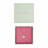Ted Baker Hannela crystal heart pendant necklace yellow gold (British brand)