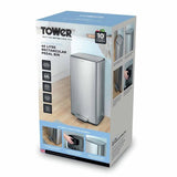 Tower pedal bin steel 40 litre, UK version
