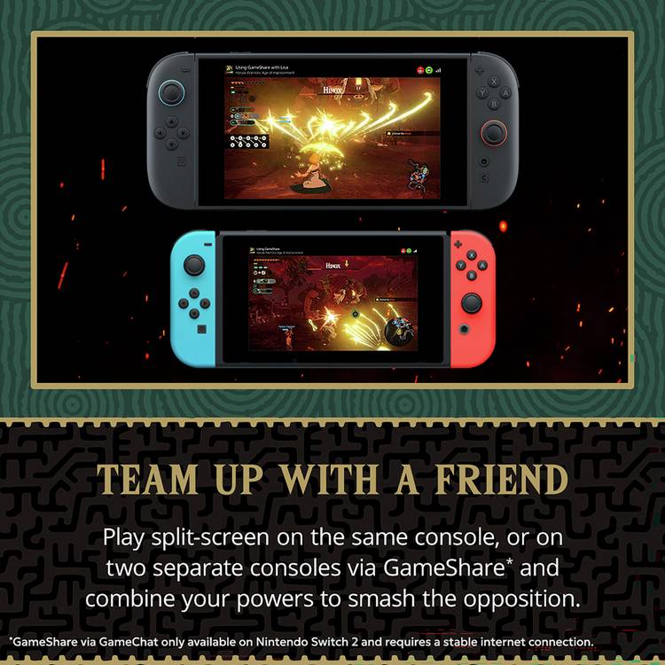 Hyrule Warriors Age of Imprisonment Switch 2 game, imported from the UK