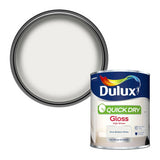 Argos Dulux Quick Dry Gloss Paint Pure Brilliant White 750ml- Buy online at McGrocer