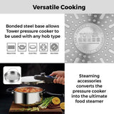 Tower stainless steel pressure cooker 4 litre (British brand)