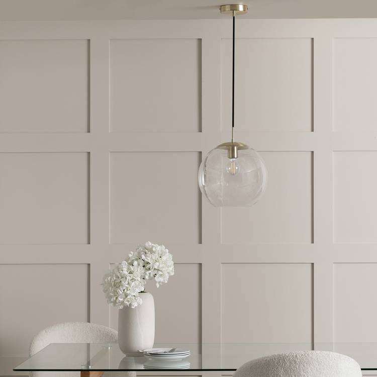 Habitat Coleman brass pendant light 30cm, imported from the UK