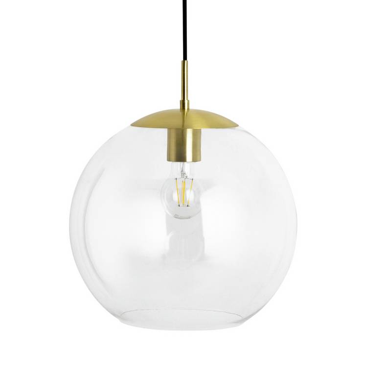 Habitat Coleman brass pendant light 30cm, imported from the UK