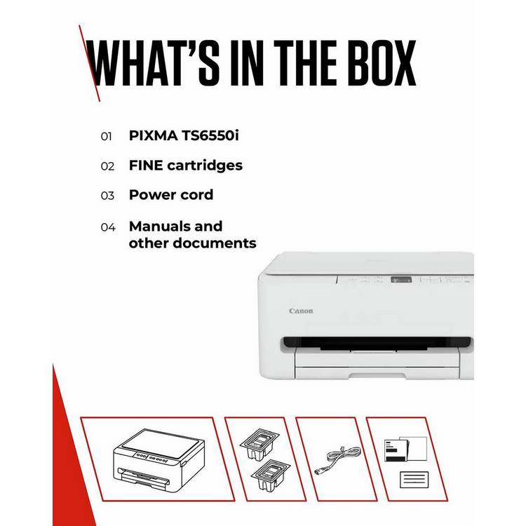 Canon PIXMA TS6550i inkjet printer, UK version