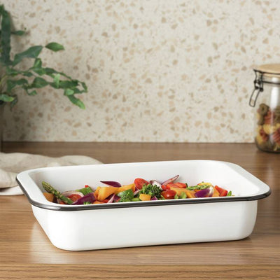 Argos Argos Home 37cm Enamel Carbon Steel Roaster- Buy online at McGrocer