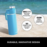 Ninja Thirsti travel bottle Tropical Blue 530ml (British brand)