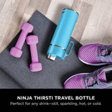 Ninja Thirsti travel bottle Tropical Blue 530ml (British brand)