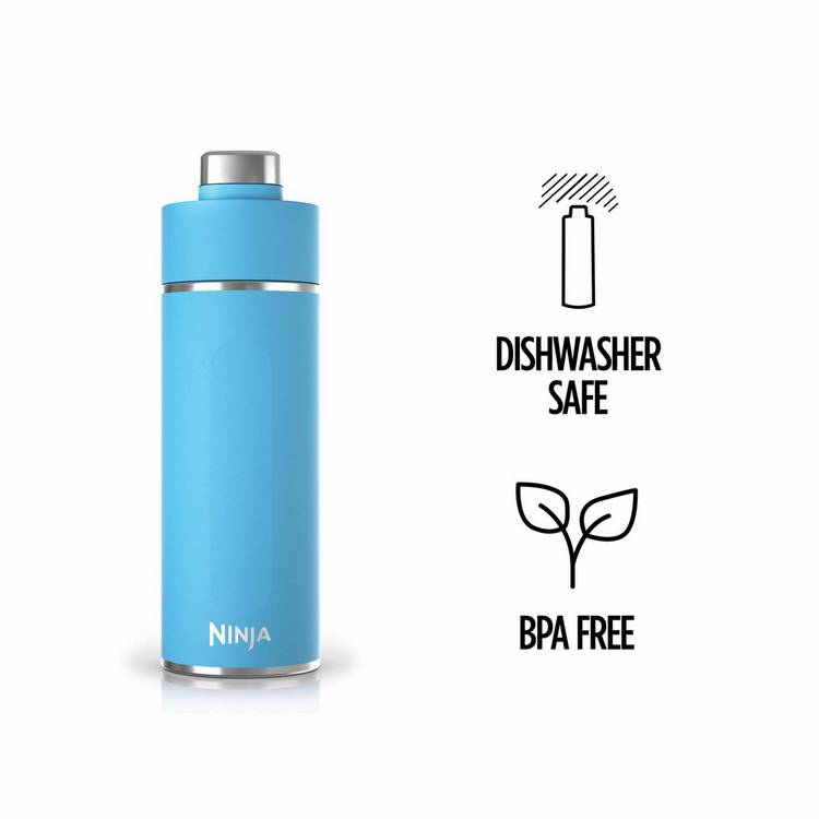 Ninja Thirsti travel bottle Tropical Blue 530ml (British brand)