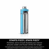 Ninja Thirsti travel bottle Tropical Blue 530ml (British brand)