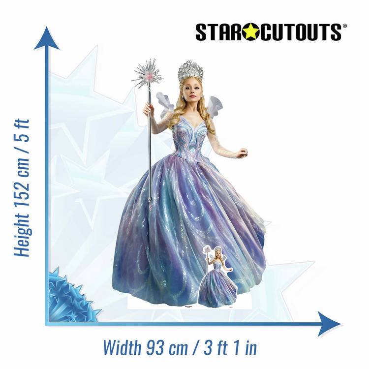 Universal Wicked Glinda cardboard cutout 60 inch, imported from the UK