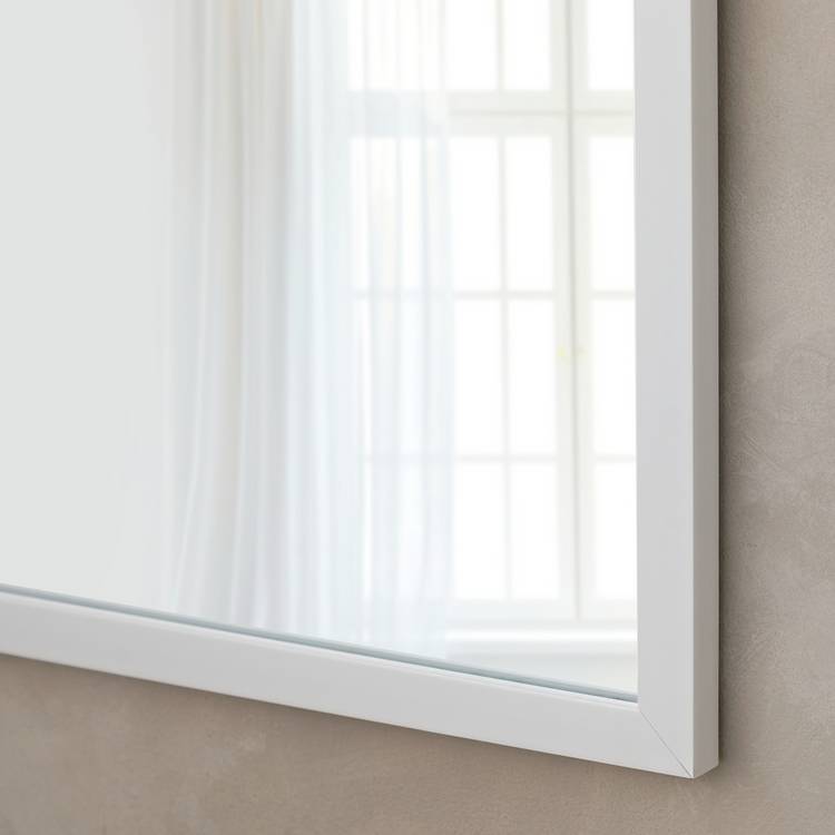 Home Essentials wall mirror white square 55x55cm, UK version