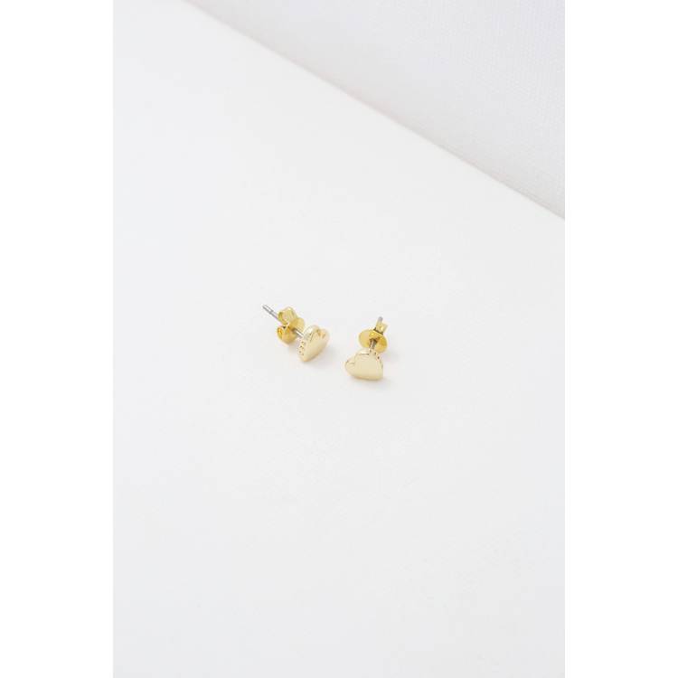 Ted Baker tiny heart stud earrings gold tone jewellery imported from the UK