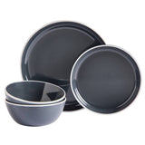 Argos Home stoneware dinner set charcoal 12 piece, UK version