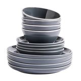 Argos Home stoneware dinner set charcoal 12 piece, UK version