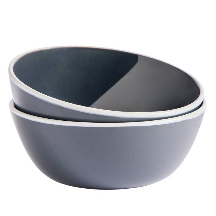 Argos Home stoneware dinner set charcoal 12 piece, UK version