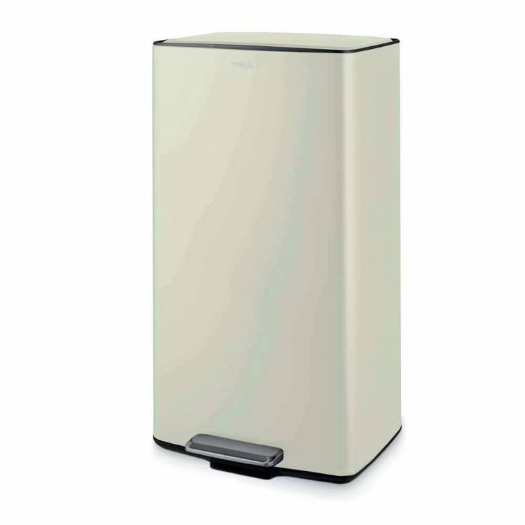 Tower pedal bin cream 40L (British brand)