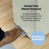 Tower pedal bin cream 40L (British brand)