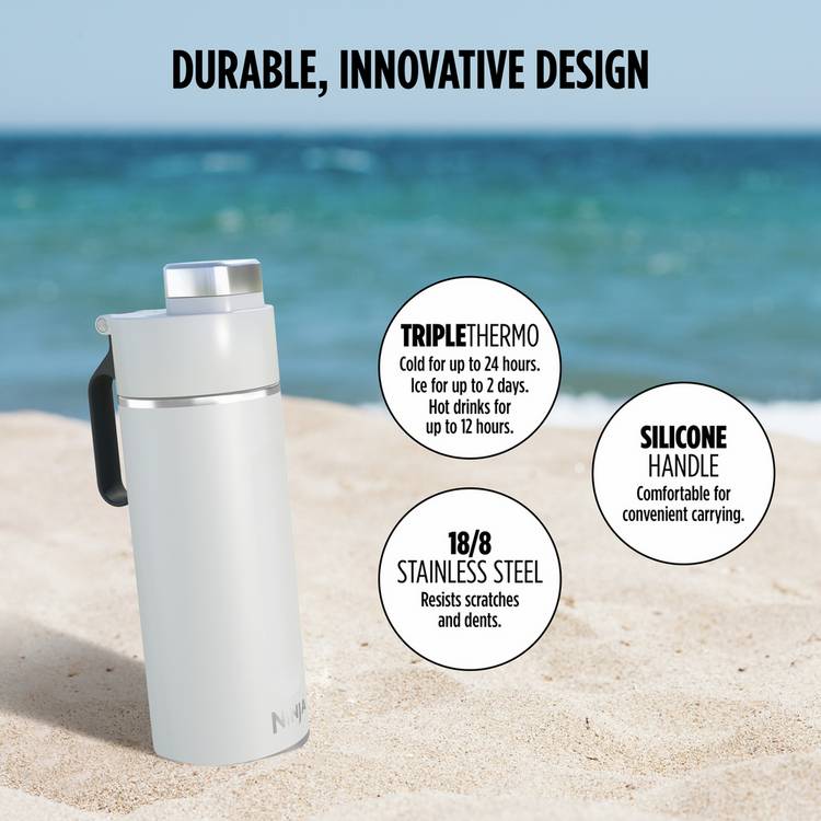 Ninja Thirsti travel bottle White 530ml, UK version