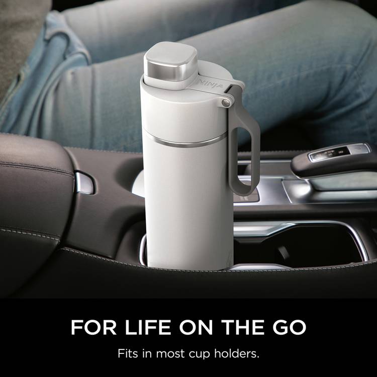Ninja Thirsti travel bottle White 530ml, UK version