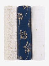 Next aden + anais White Large 100% Cotton Muslin Baby Blankets 3 Pack- Buy online at McGrocer