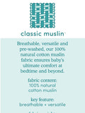 aden + anais white large cotton muslin blankets 3 pack, UK version
