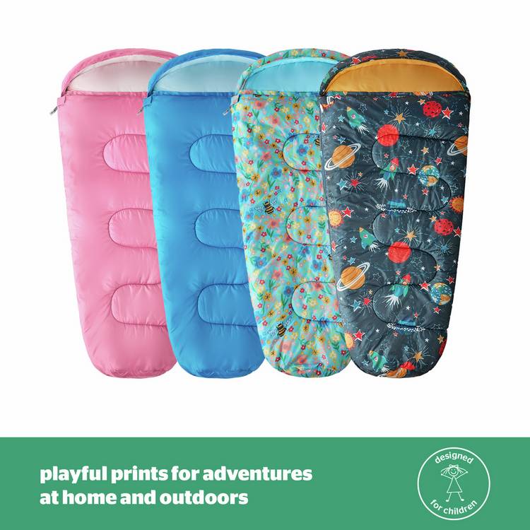 Silentnight kids envelope sleeping bag 400gsm space print - British product
