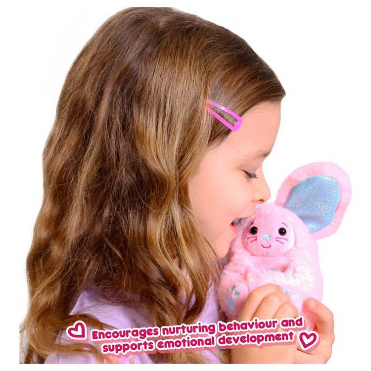 Curlimals Flora Plushie Pal interactive bunny (British brand)