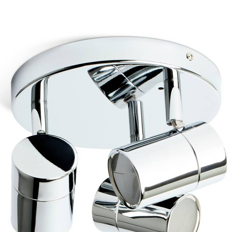 Argos Home 3-light bathroom spotlight chrome finish (British brand)