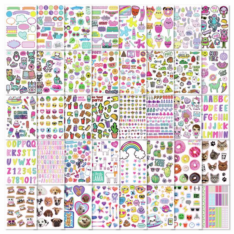 Fashion Angels sticker book 1000+ cute stickers 40-page, UK version