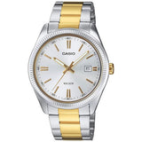 Casio watch white dial stainless steel bracelet - British product