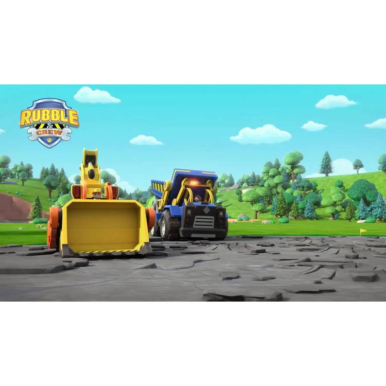 Rubble & Crew bulldozer toy with figure, imported from the UK
