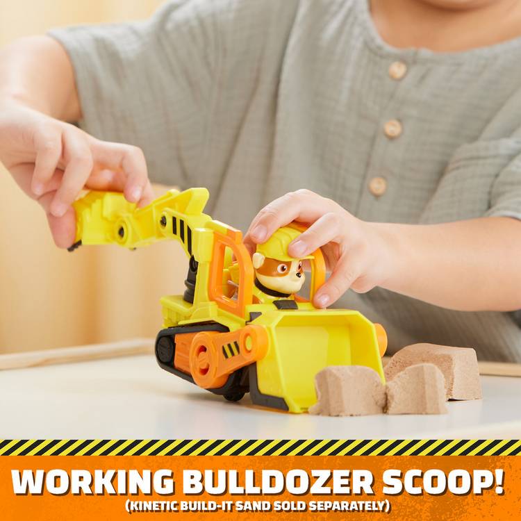 Rubble & Crew bulldozer toy with figure, imported from the UK