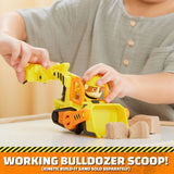 Rubble & Crew bulldozer toy with figure, imported from the UK