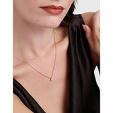 Ted Baker gold tone crystal pendant necklace adjustable chain, UK version