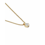 Ted Baker gold tone crystal pendant necklace adjustable chain, UK version